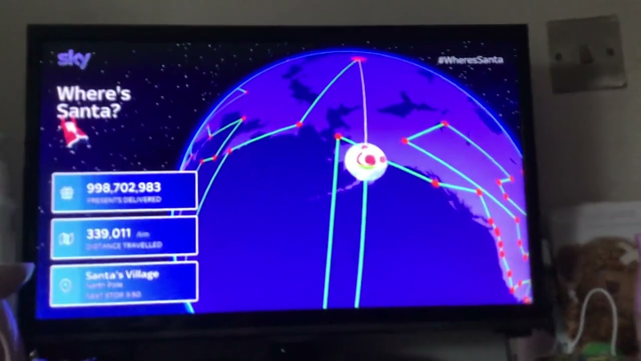 Where’s Santa on sky stream (part 16) #wheressanta