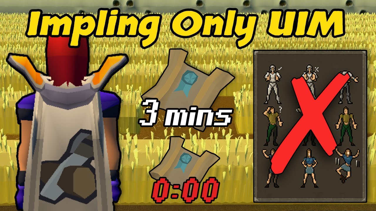 Getting 99 Construction Juggling Medium Clue Scrolls - Impling Only UIM (#49)