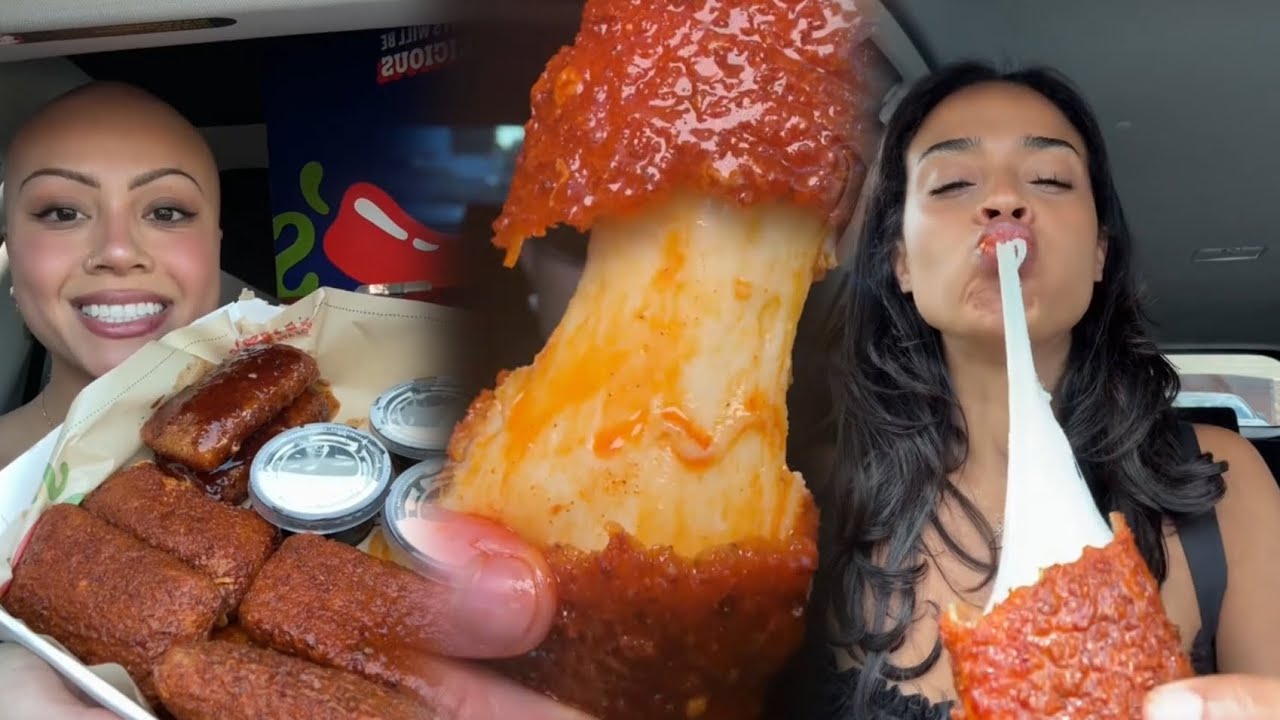 TIK TOK MUKBANGS|MOZZARELLA STICKS|Watch this if you're hungry!😋 