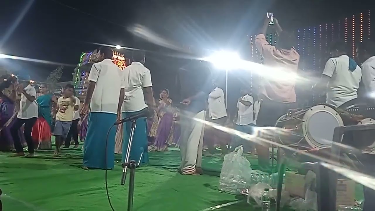 #கம்பம் ஆட்டம். கெட்டிச்செவியூர் தான்தோன்றியம்மன் கோவில்🌿 திருவிழா🎉🍻🎊