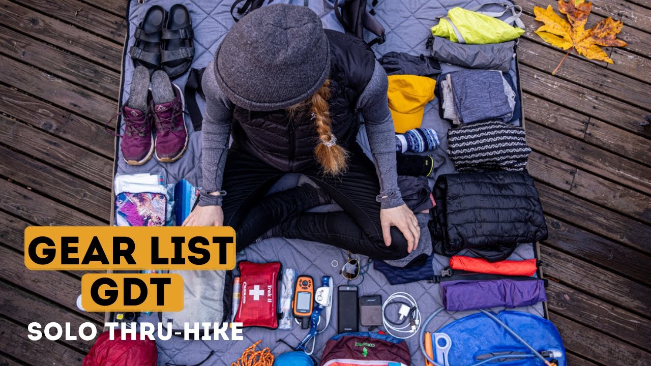 BACKPACKING GEAR LIST AFTER 950KM SOLO HIKE: great divide trail thru-hiker