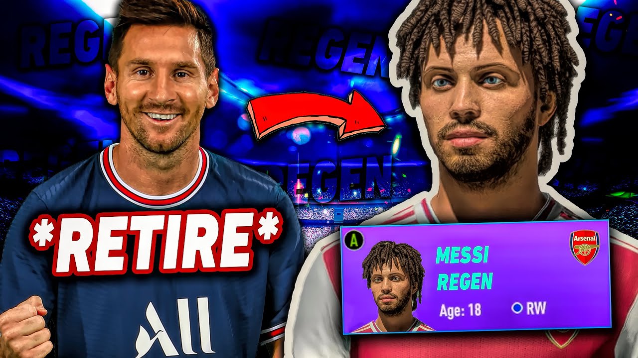 I *FORCED* Lionel Messi to RETIRE... Then PLAYED the Career of his REGEN!