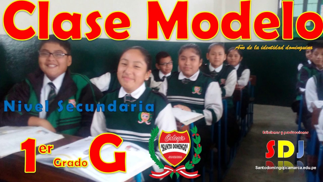 CLASE MODELO MATEMÁTICA -  SECUNDARIA 1ro G