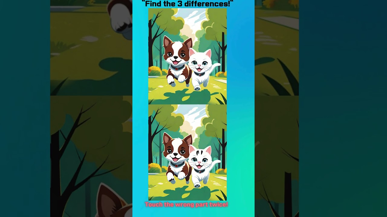 Beat Your Friends! 🧑&zwj;🤝&zwj;🧑🏆 Find 3! #puzzle #puppy #bluey #cartoon