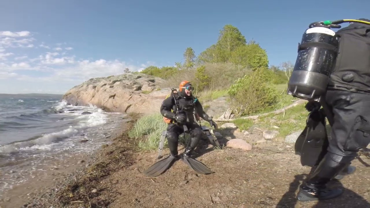 Baracuda dykning i Gullmarsfjorden i Lysekil. Dykkertur med overnatning på Fossen Camping Maj 2022.