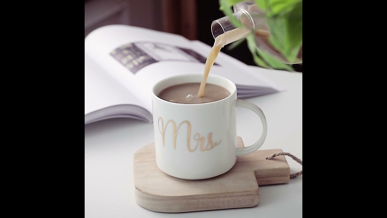 FENN Simplicity Style Glossy Surface Ceramic Mug