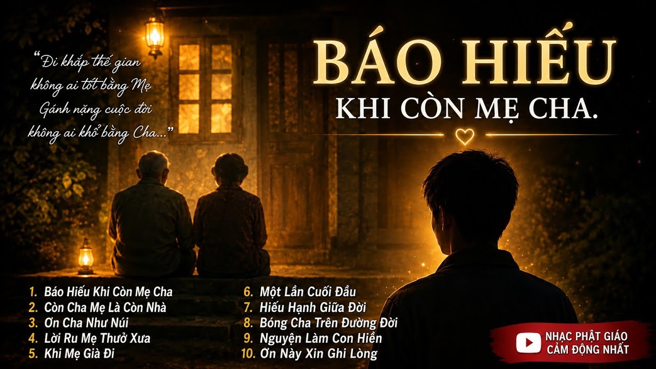 BÁO HIẾU KHI CÒN MẸ CHA l Album Thiền Ca Về Cha Mẹ l Nghe Trong Tĩnh Lặng l Tone Nam