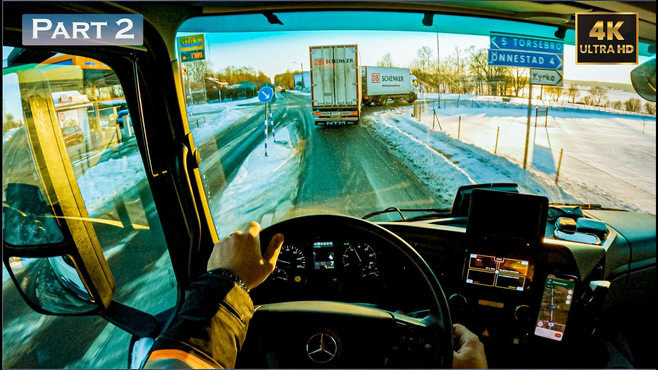 POV Truck Driving |Part 2| Driving to the Unloading Terminal | Mercedes Truck