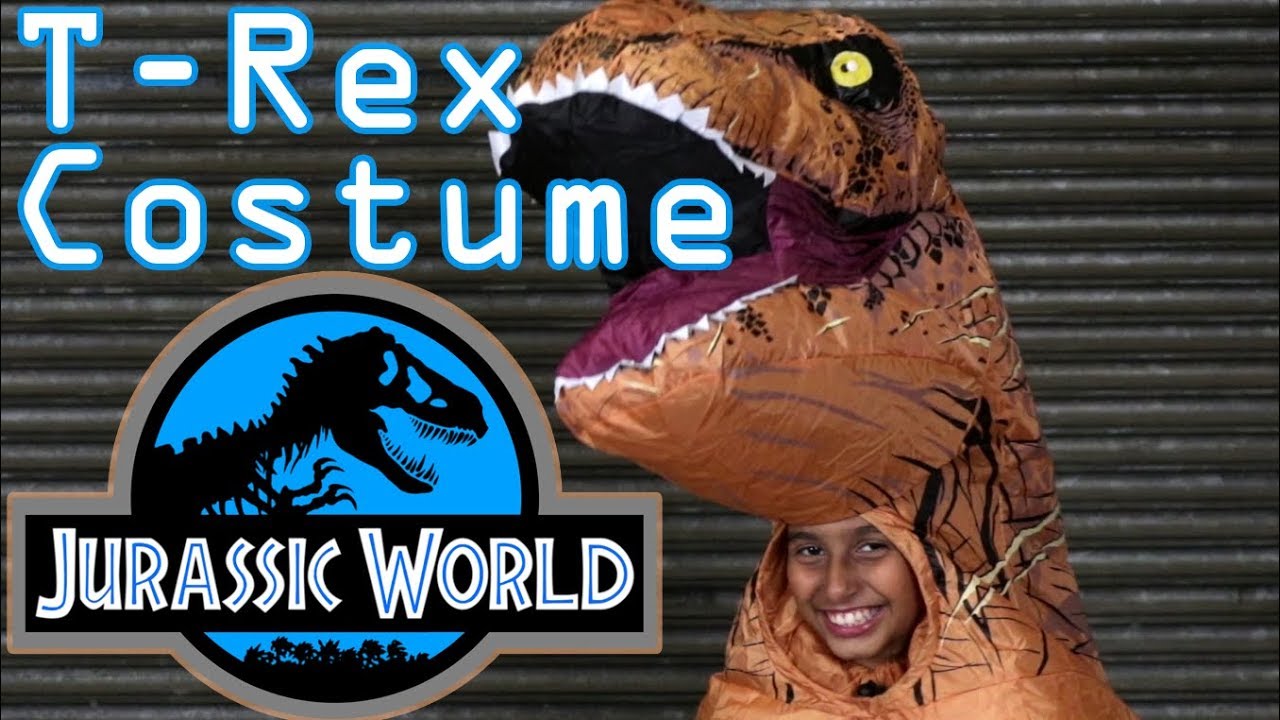 ToyBop! T-Rex Inflatable Dinosaur Costume Rubie's Jurassic World Halloween Unboxing