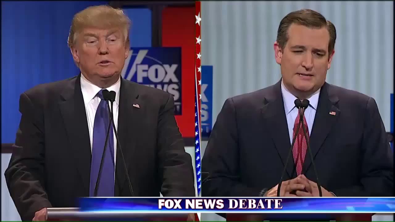 FOX New Debate Hilarious Highlight - Rubio vs Cruz & Trump  - 3/3/2016