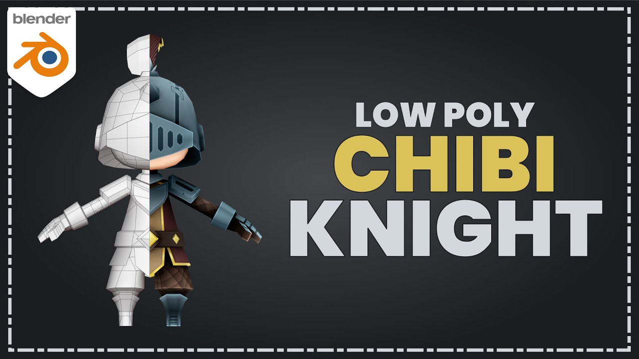 Low Poly Chibi Knight in Blender | Full Character Workflow Overview