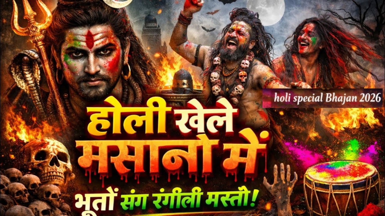 होली खेले मसाने में| काशी में खेले होली मसाने में 🔥 भोलेनाथ की भस्म होली| Shiv Holi Song2026| shiv 