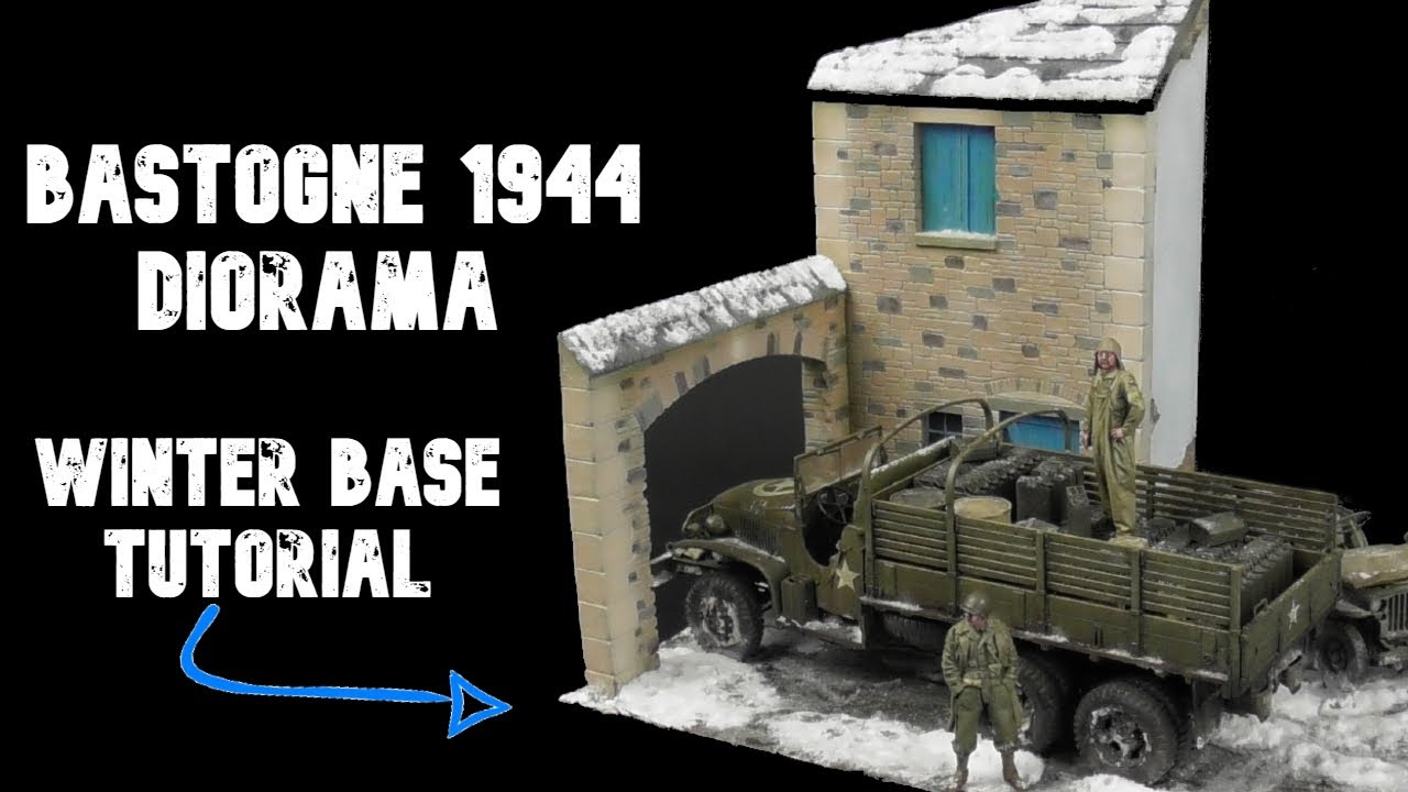 Учебное пособие по диораме Бастонь в масштабе 1/35 / Руководство по созданию диорамы «Зима и снег»