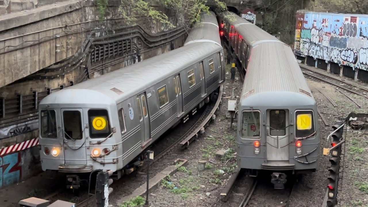BMT West End: R46, R68 & R68A (N) and (Q) trains via the (D) line @ 4th Avenue Portal