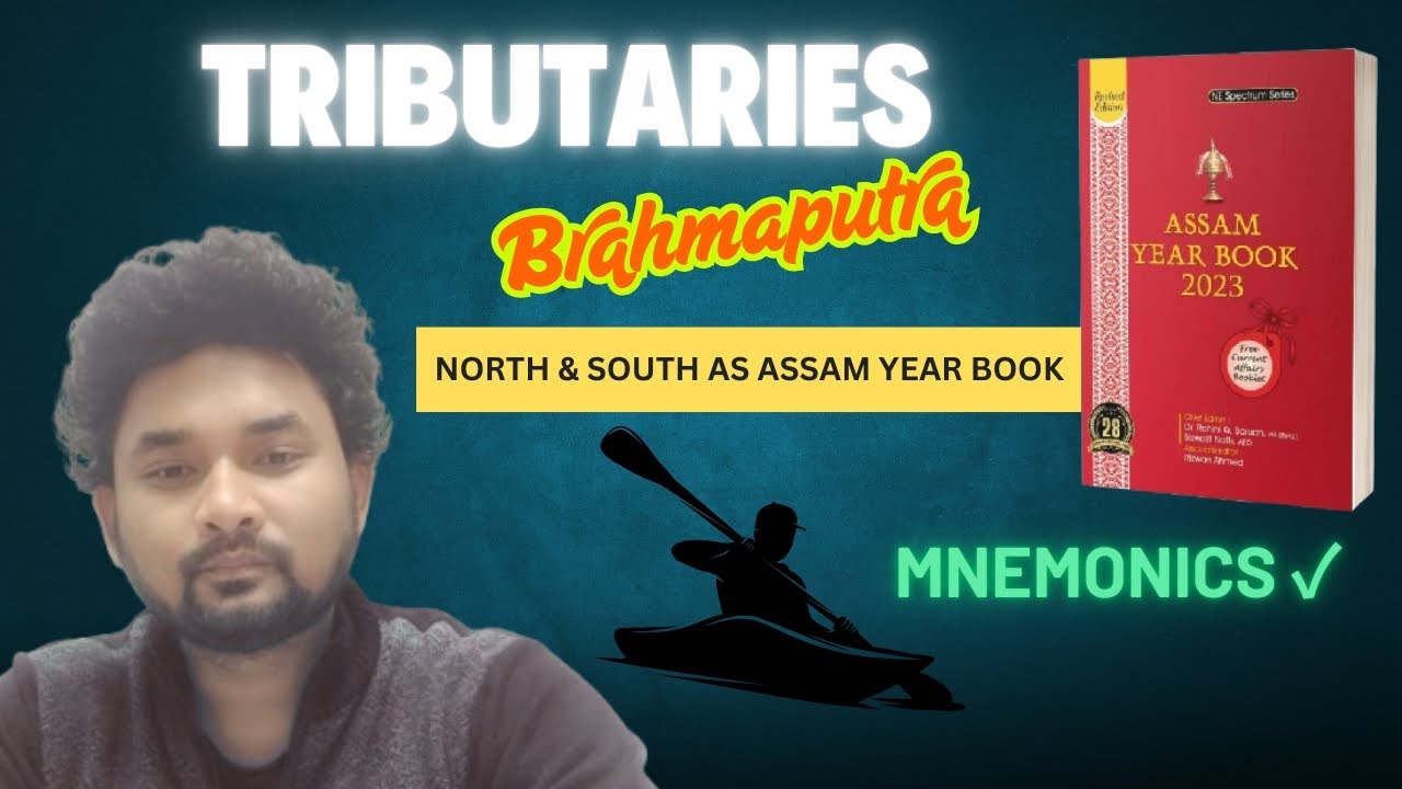 Brahmaputra Tributaries in 5 Minutes | Mnemonics for Quick Revision #Tributaries #Brahmaputra