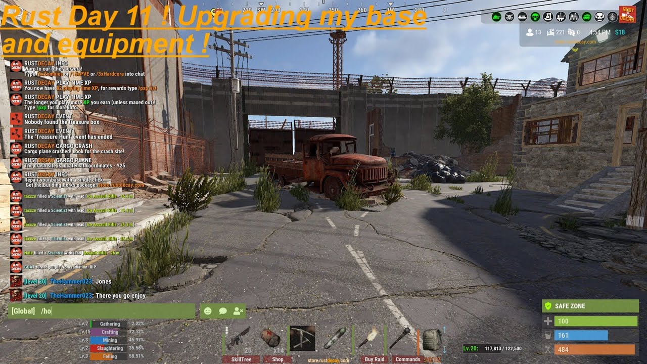 Rust Day 11 Upgrading our base and equipment