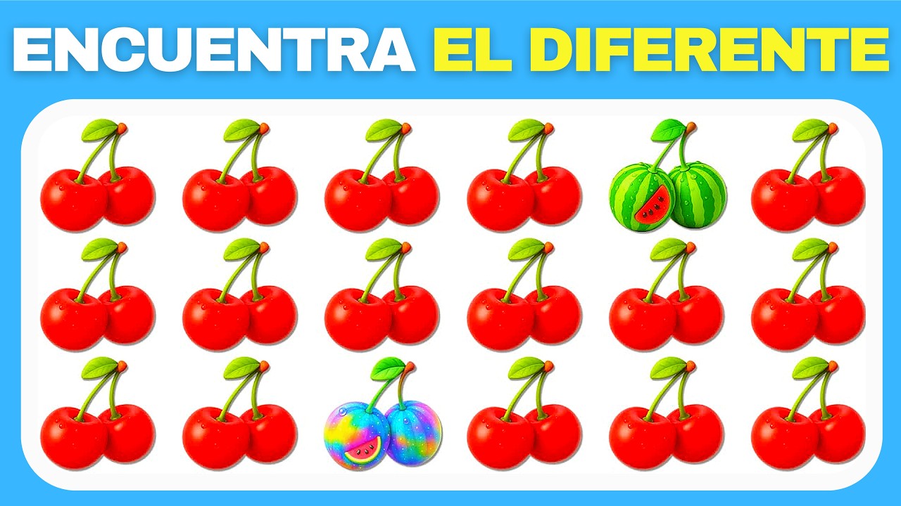 ¿Cuál Es El Diferente? Reto De Frutas Para Genios 🧠🍑 | 10 Segundos Por Nivel