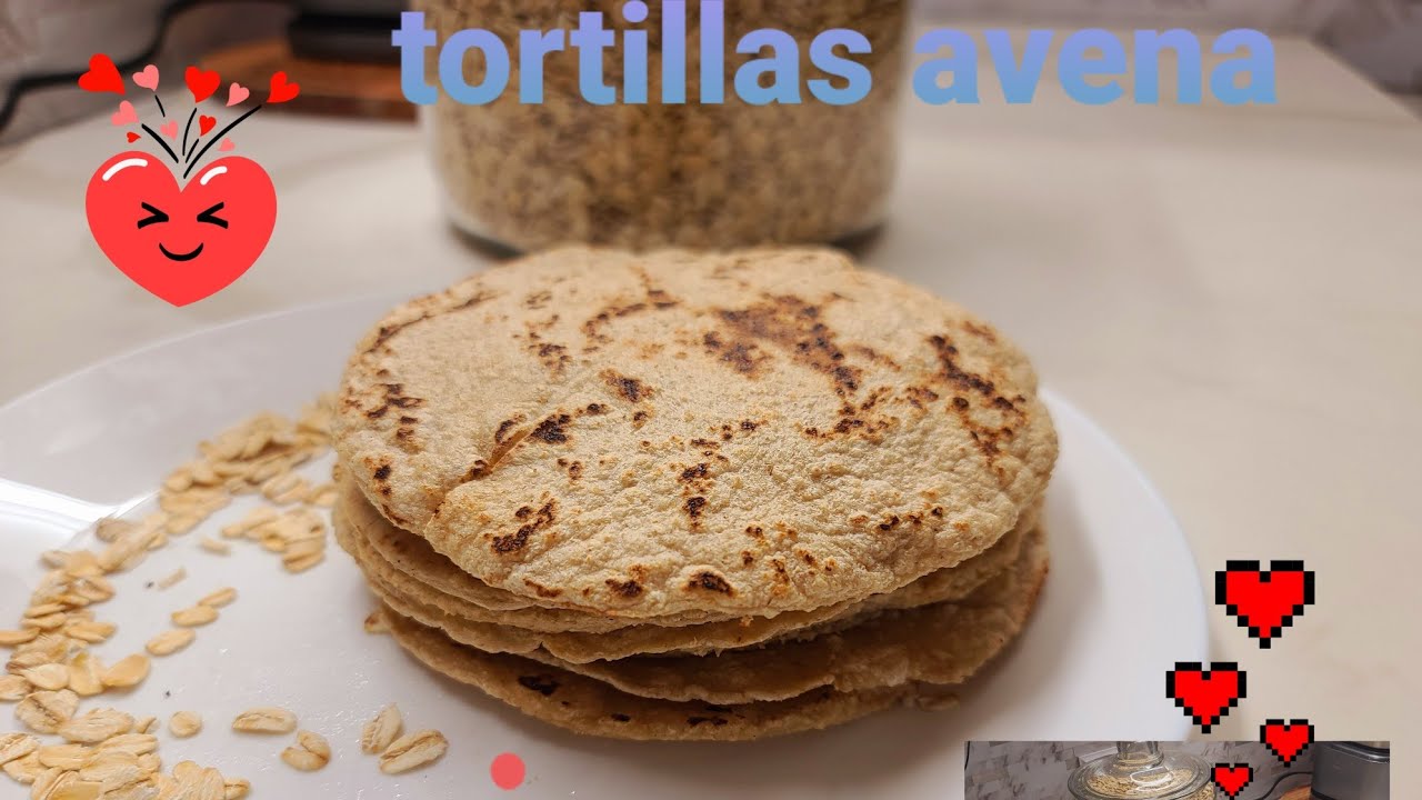 TORTILLAS  AVENA solo 3 ingredientes #tortillas