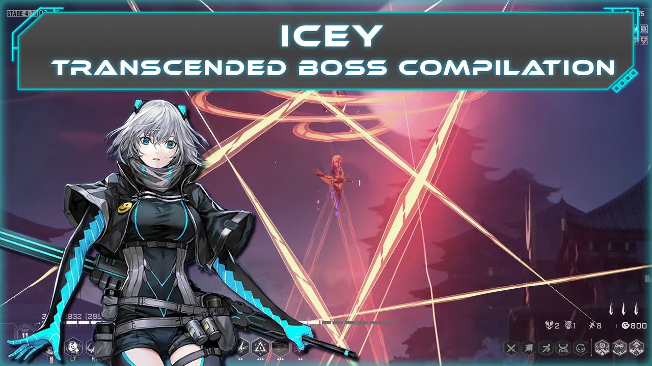 Icey - Transcended Boss Compilation | Blazblue Entropy Effect
