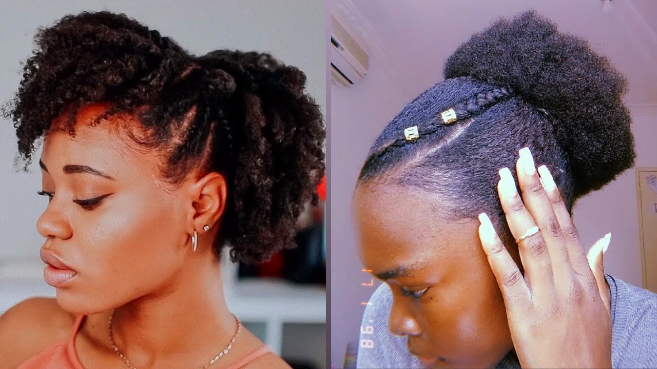 Medium & Short 4C Hairstyles | 2020 compilation 😍👩🏾