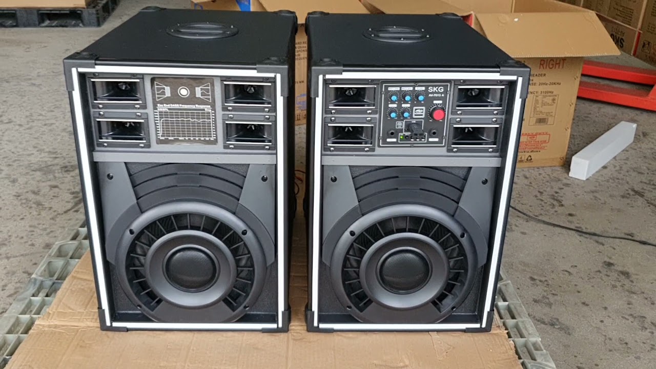 รีวิวเสียง ลำโพงตั้งพื้น หน้า10/ด้านข้าง12นิ้ว เบสแน่นๆ รุ่น AV-7013 A  #SKG