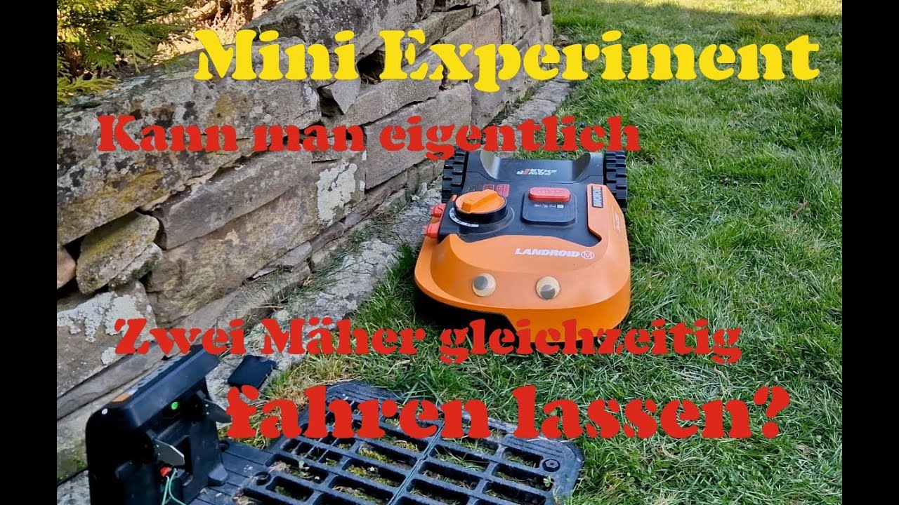 Mini Experiment - Kann man zwei Mähroboter gleichzeitig fahren lassen? Worx