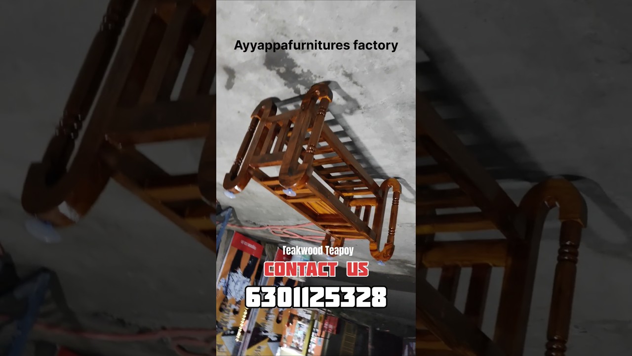 Teakwood Teapoy | Teakwood Center Table | Medapadu Teakwood Furniture | Ayyappa Furniture Factory