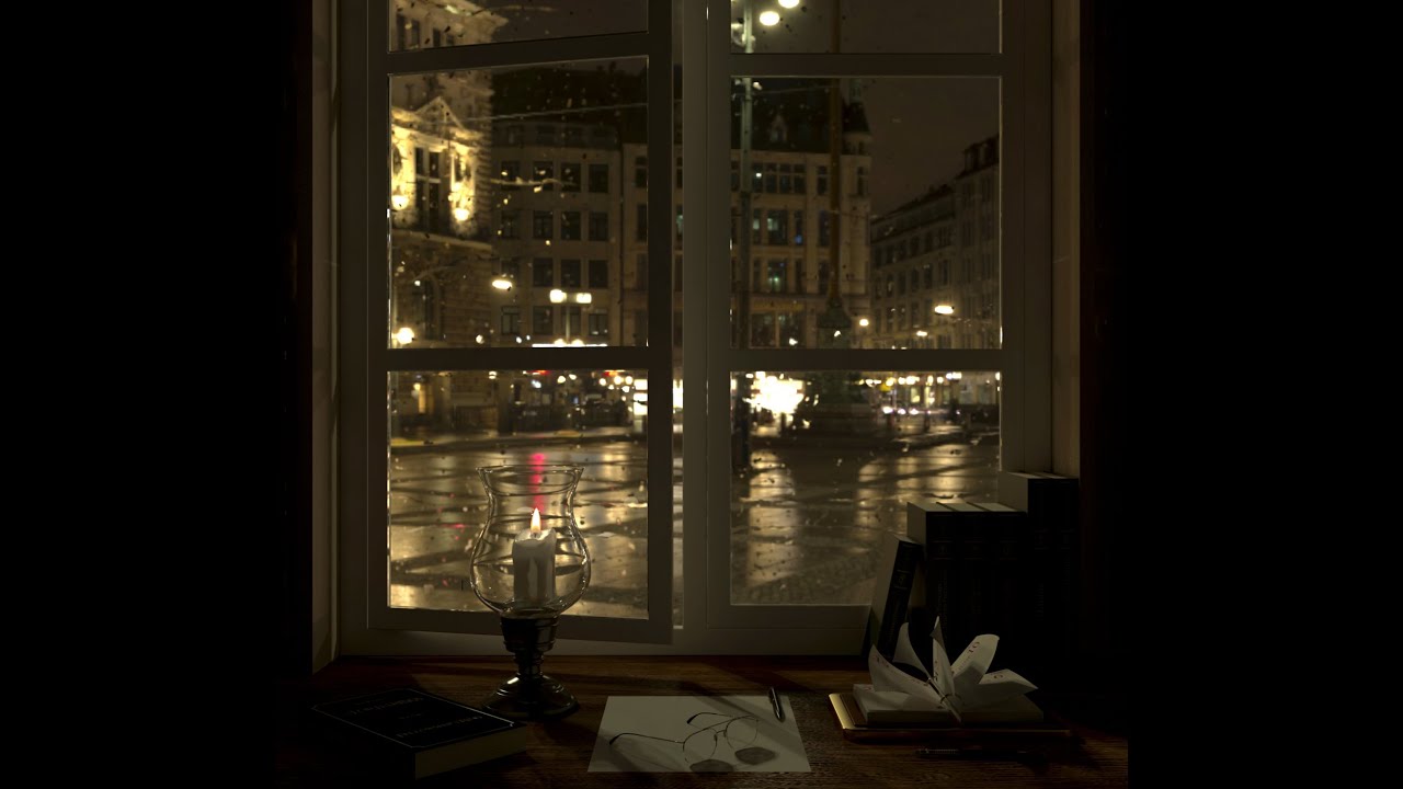 طريقه عمل الامطار على الزجاج باستخدام برنامجrain material in 3ds max