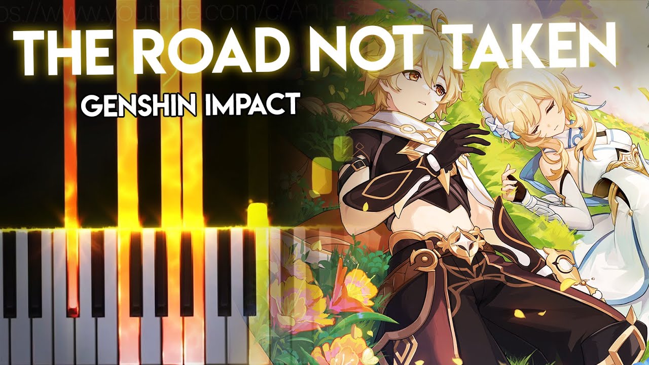 The Road Not Taken - Genshin Impact Soundtrack | HOYO-MiX ft. Aimer (Piano Visualiser)