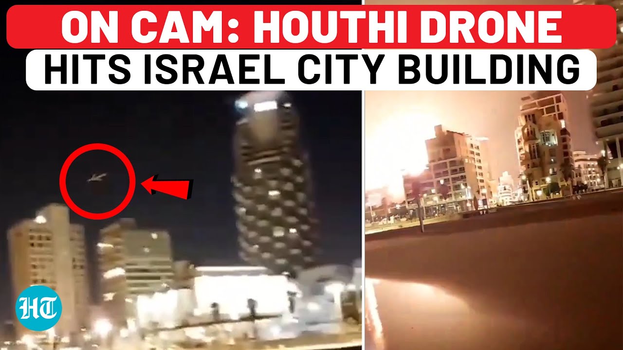 On Cam: How Houthi Drone Entered Israel, Evaded IDF Air Defence, Hit Tel Aviv Building Amid Gaza War