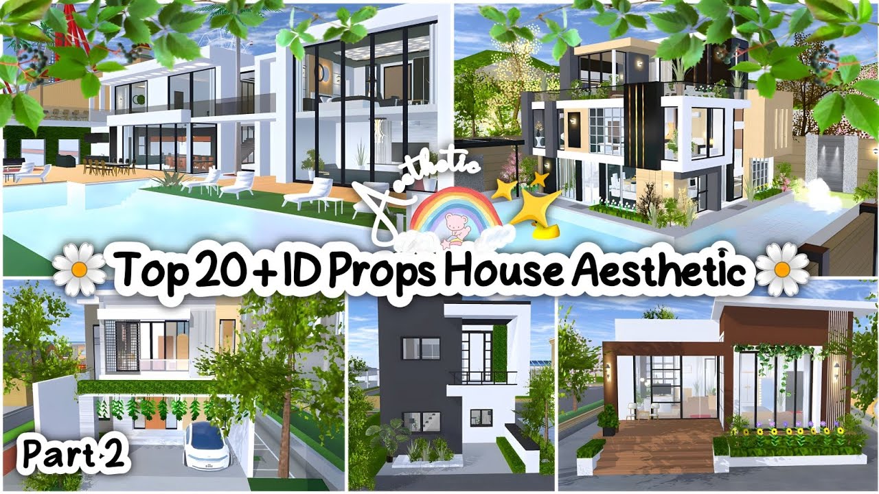 Top 20 + ID props House Aesthetic✨🌼 Part 2 : Sakura School Simulator