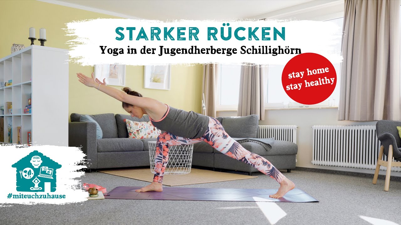 Starker Rücken & mobilisierte Schultern | Yoga in der Jugendherberge Schillighörn | #miteuchzuhause