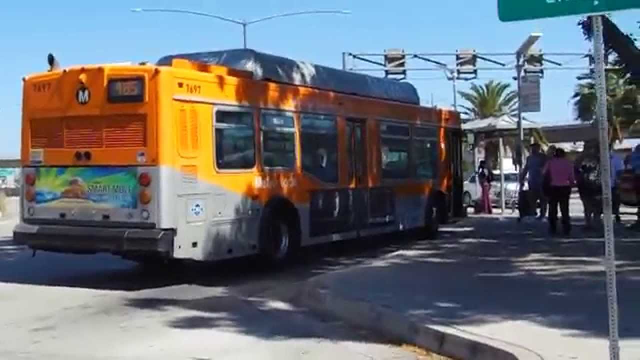 LACMTA NABI 40LFW BUS 7697 SPOTTED NEAR UNION STATION ON THE 485