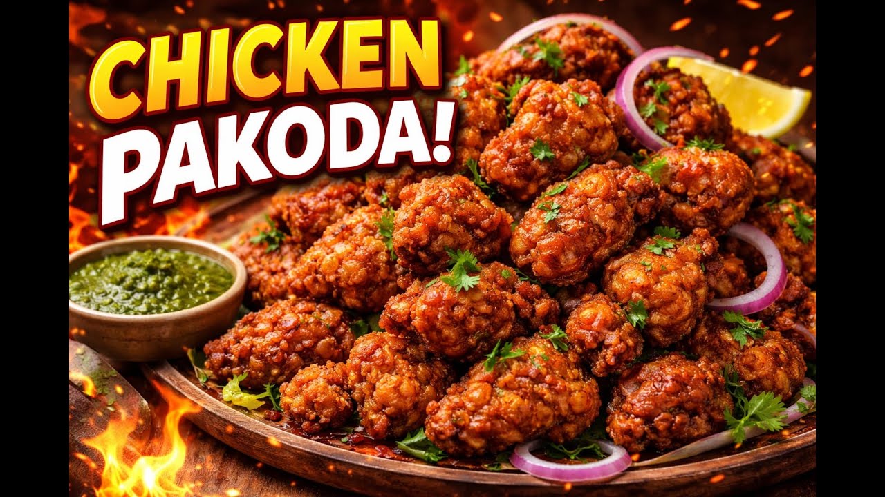 TASTY CHICKEN PAKODA INDIAN  STYLE
