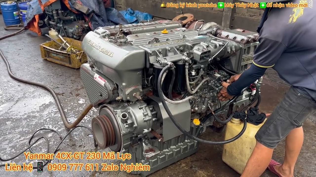 Yanmar 4CX-GT 230 Mã Lực Thương Hiệu Động Cơ Tàu Thủy Chất Lượng Trình Làng Quý Vị