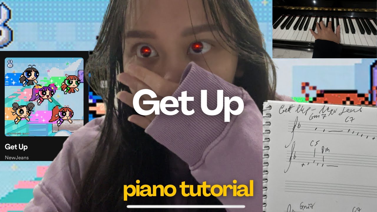 how to play get up by newjeans in 9 minutes on piano (easy piano tutorial)