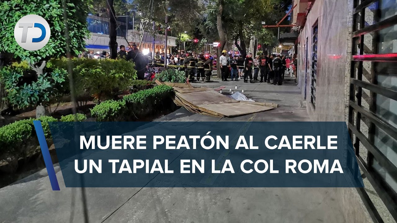 Hombre muere en CdMx tras caerle estuctura de madera de un edificio