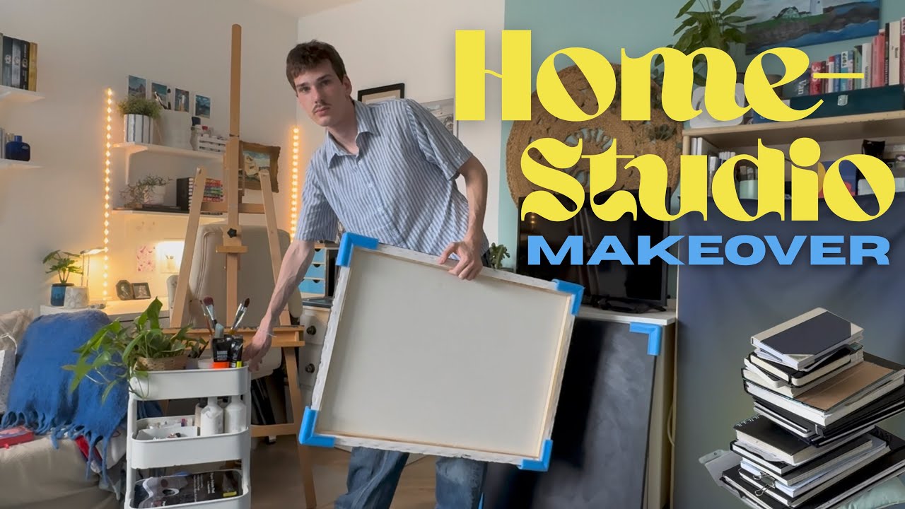 Ein Tag in meinem Home-Atelier 🧑🏻‍🎨🎨 + Studio Makeover