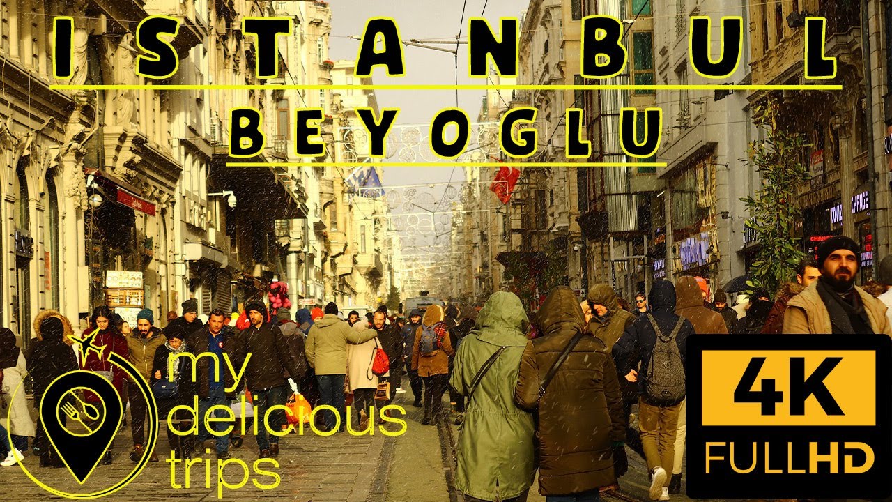 4k Turkey tour | Istanbul Beyoglu district walking tour in 4k | Turkey walk tour | march 2021 walk