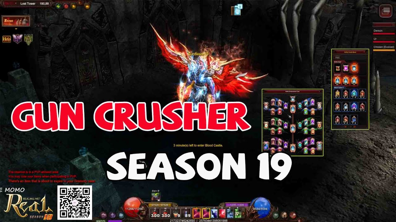 Gun Crusher Season 19 -Master 5 - New Skill - New Wing 5th - MU Online   Server RealMU