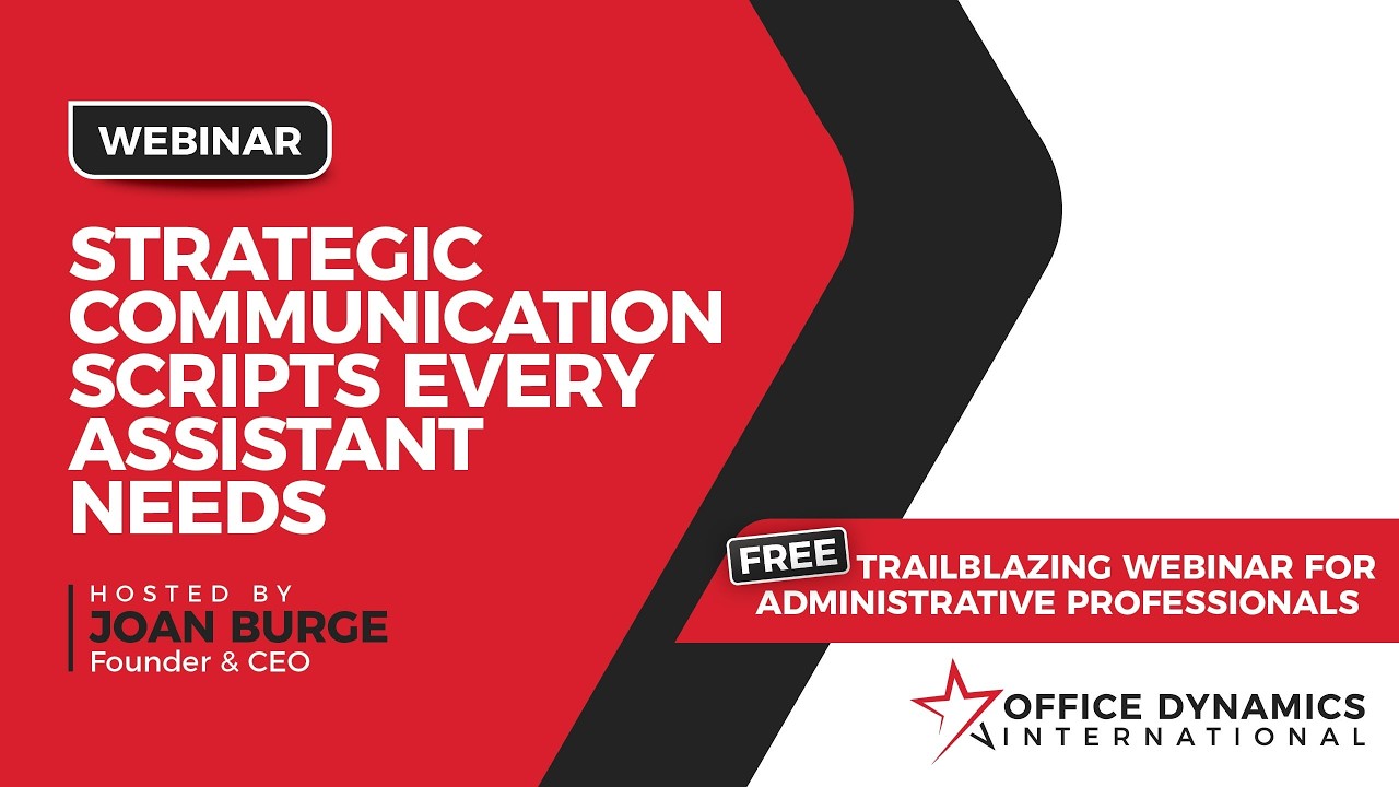 Strategic Communication Scripts Every Assistant (and Leader) Needs | Executive Communication Skills