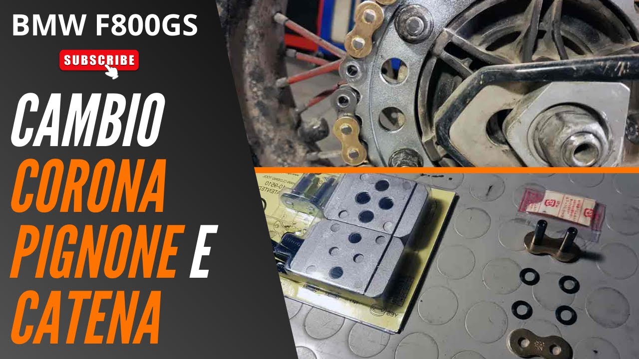 BMW F 800 GS Cambio corona pignone e catena