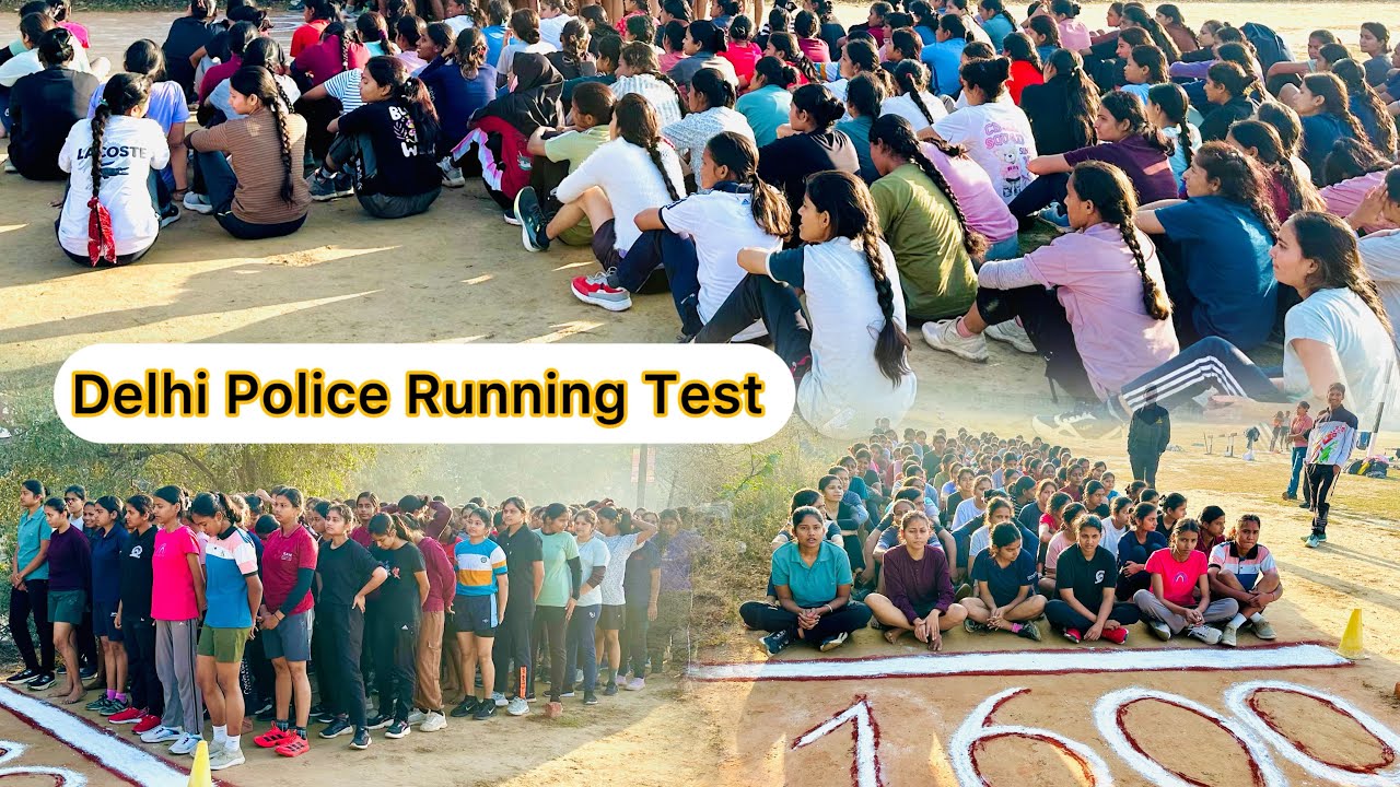 Delhi Police Running 1600 Meter || 1600 Meter Running Girl's Batch !!