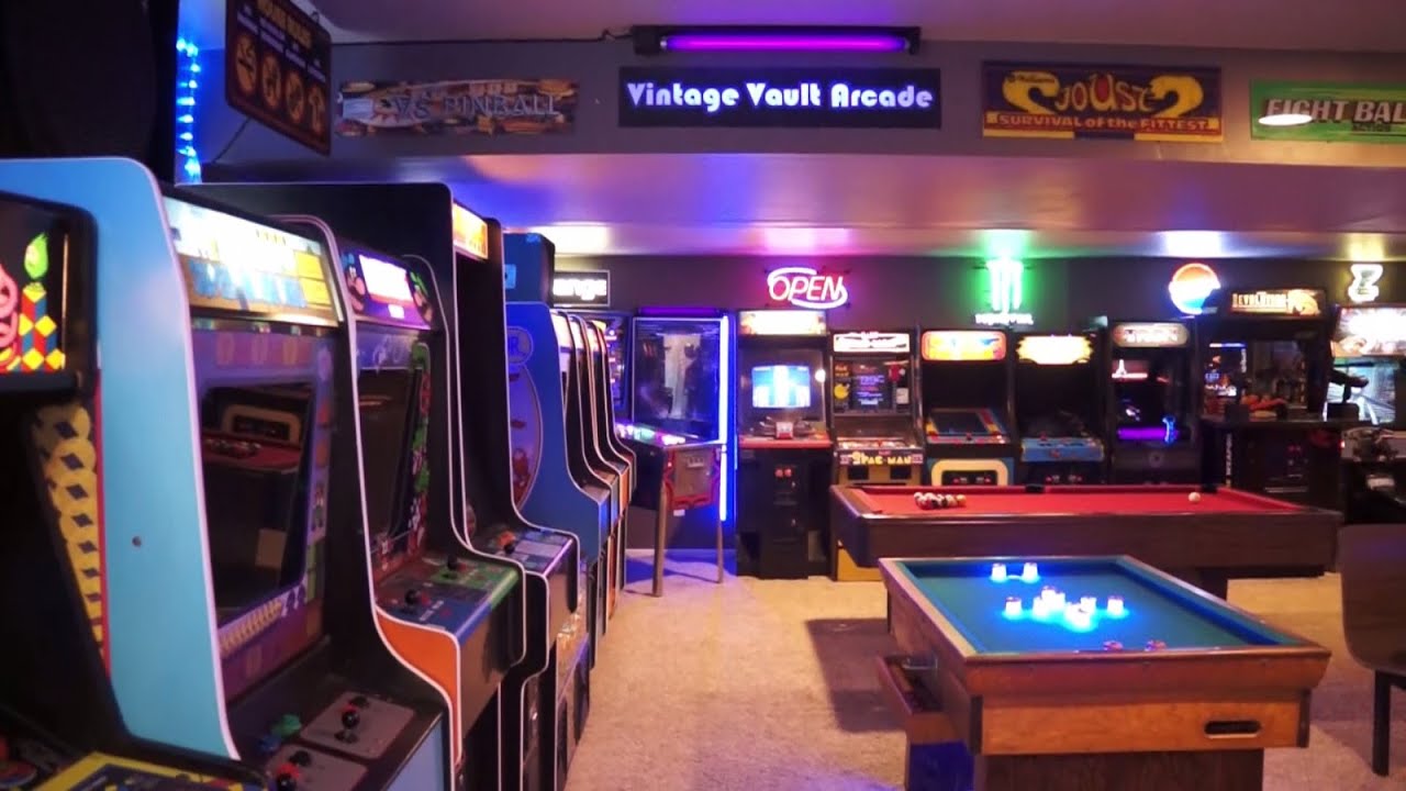 The Basement Arcade - Vintage Vault Arcade Tour 2017