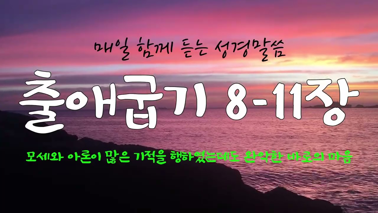 출애굽기 8-11장 (개역개정) 매일 듣는 365일 통독