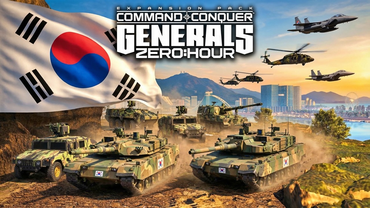 Generals Zero Hour End War Final Mod | South Korea Army Power | (Brutal AI Battle)