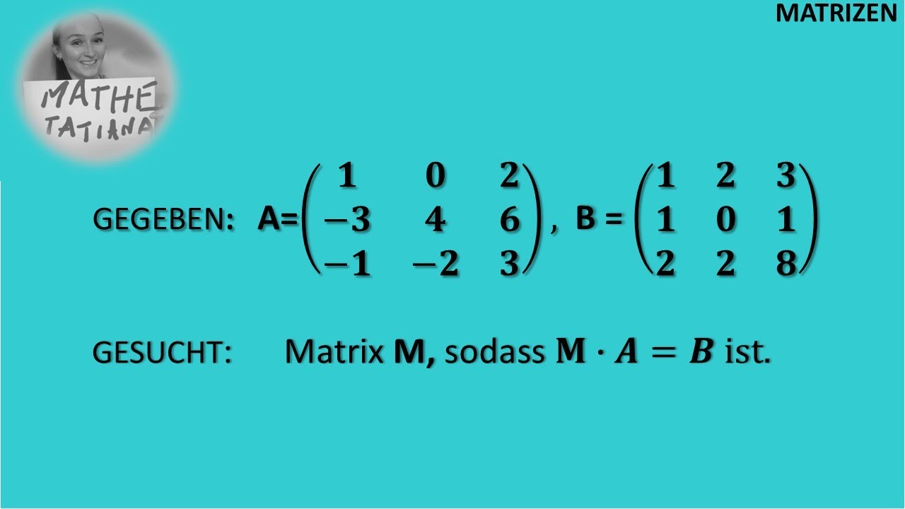 Matrizengleichungen lösen. Ein Beispiel #matrix #linear #tutorial #studium #mathematische #grundlage