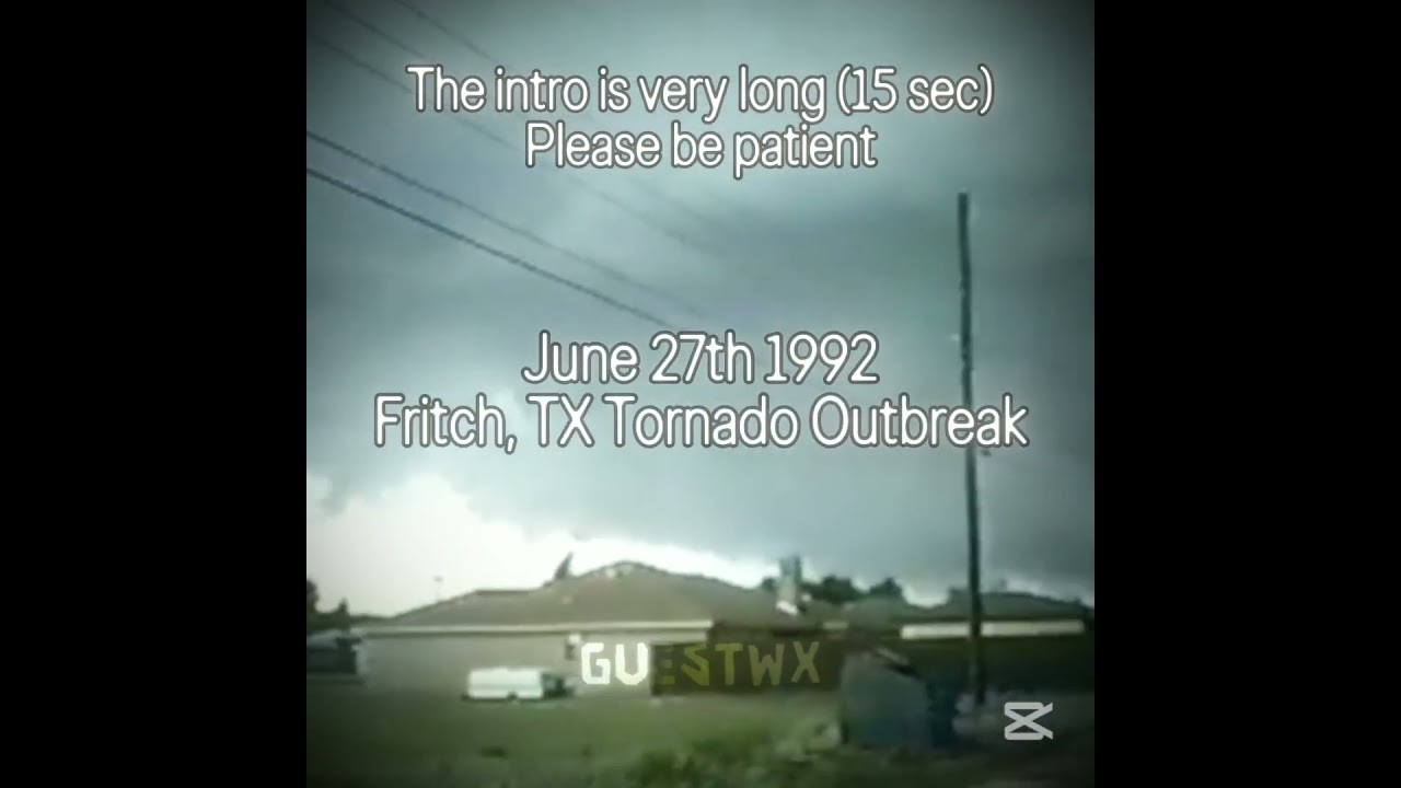 Fritch, TX Tornado Outbreak Edit || June 27th 1992 || #tornado #txwx #meteorology #stormchasing