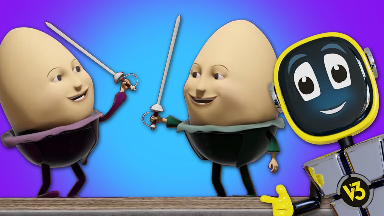 Humpty Dumpty Sat On a Wall + More Nursery Rhymes & Kids Songs | RoboGenie
