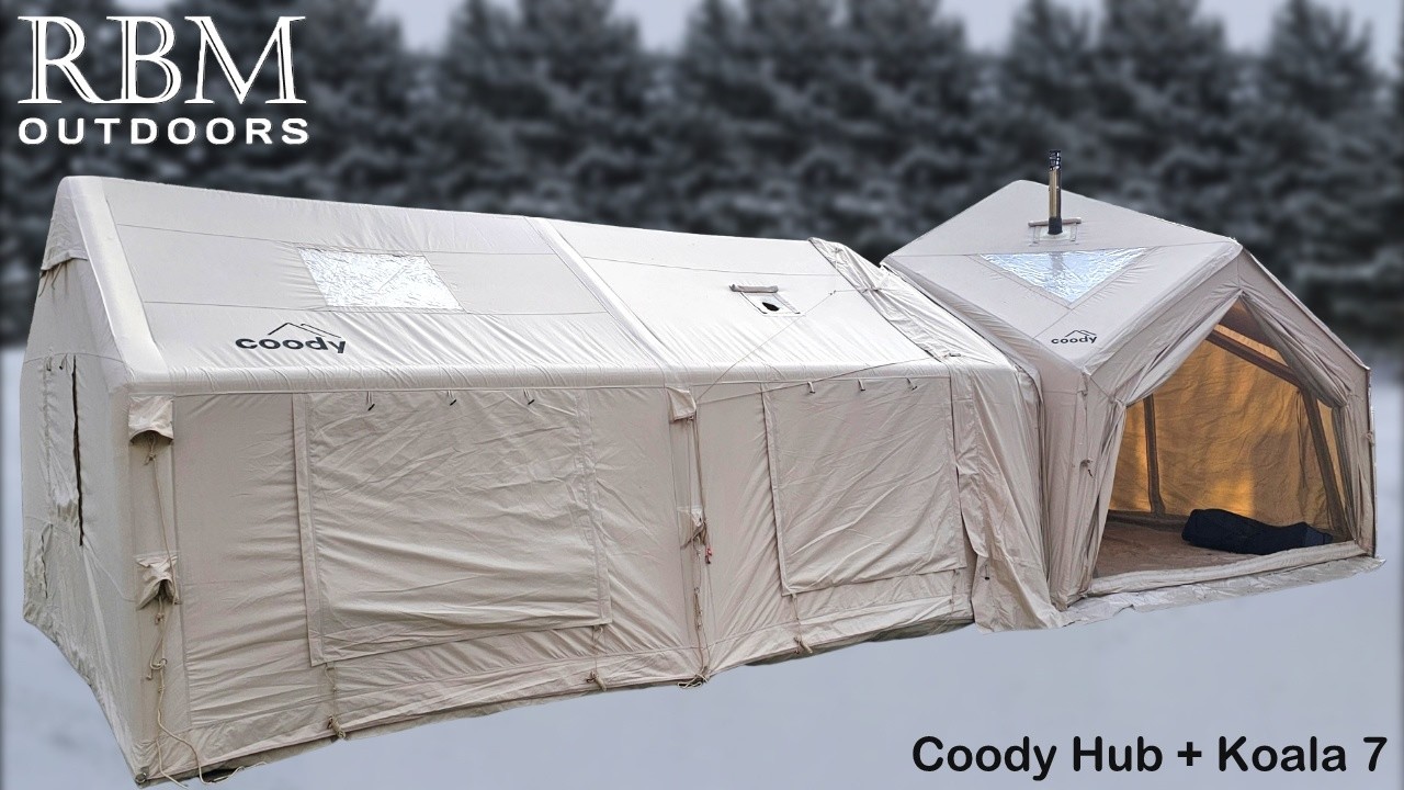 HOW TO CONNECT THE COODY HUB SHELTER TO THE COODY KOALA 17.2 INFLATABLE LUXURY TENT